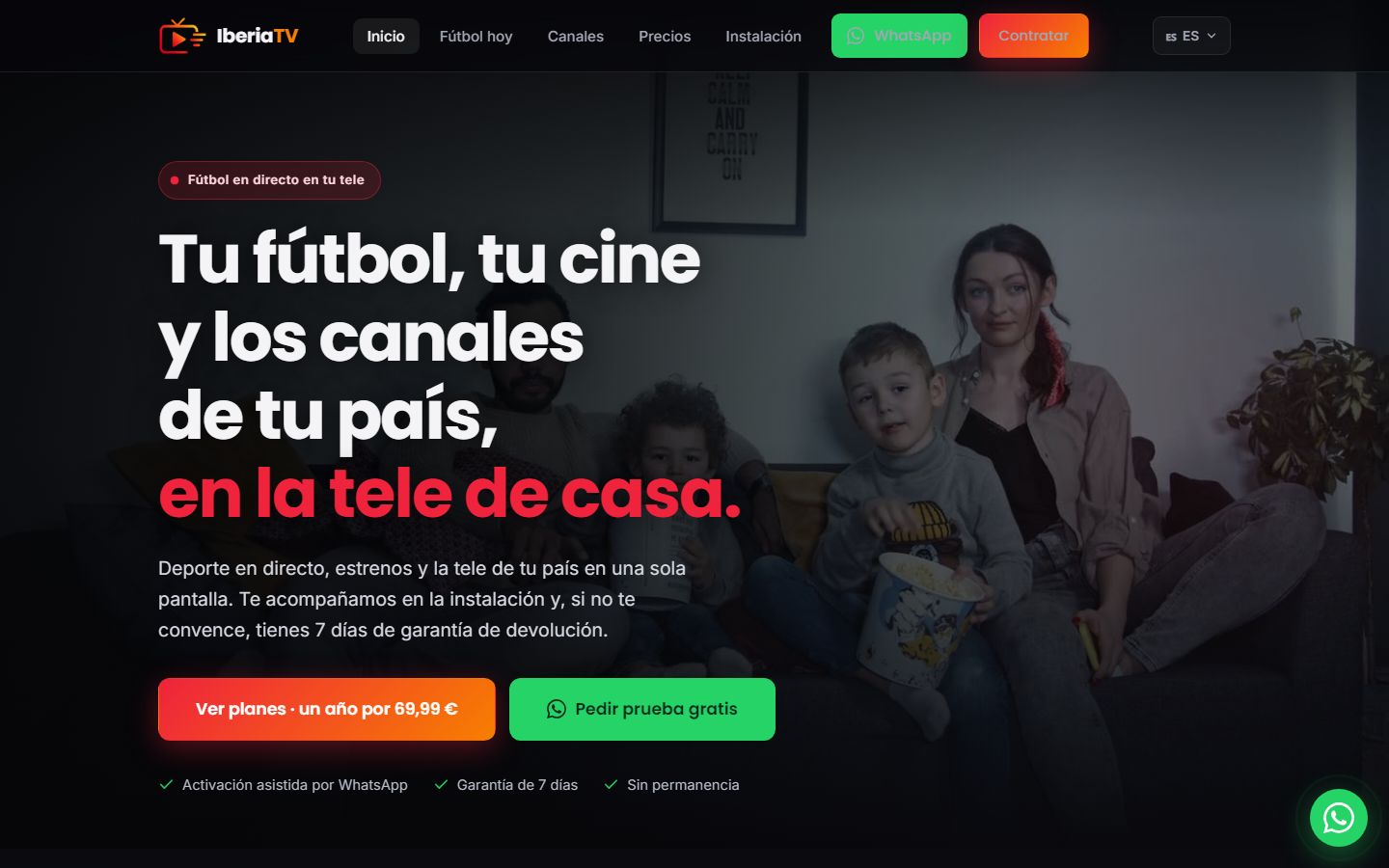 Portada d'IberiaTV
